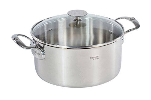 Caçarola de Alumínio com Tampa MILADY (24cm) DE BUYER - Panelas de molho - 24cm, inox, alumínio, 54 L