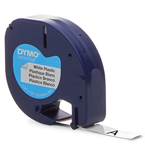 Fita para Etiquetadora DYMO 12mm LetraTAG Plastic tape DYMO - Fitas de etiquetas e recargas - 12mm, plástico, portátil, impressão