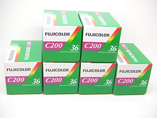 Fujifilm Fujicolor C200 35mm 36 Exposição em cor impressão em papel fotográfico 6 unidade(s) Fujifilm - Filme de câmera - impressão em papel, fujifilm instax mini 9, preto, cinzento
