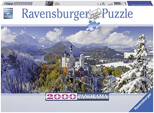 Puzzle 2D PANORAMA Neuschwanstein Castle (2000 peças) Ravensburger - Quebra-cabeças de encaixar - puzzle, 2d, panorama, neuschwanstein castle, 2000 peças