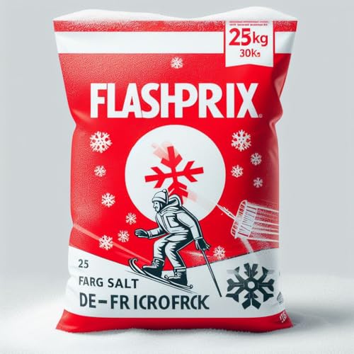 Sal para Neve e Gelo FLASHPRIX (25 kg) FlashPrix - Descongelantes - sal, neve, gelo, flashprix, 2,5 kg