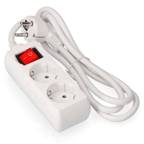 Extensão Elétrica CUC Exa 2000/230V 2 Tomadas Branco (1.5 m) Levitantes - Fios e cabos elétricos - extensão elétrica, cuc exa, 2000V, 2 tomadas, branco