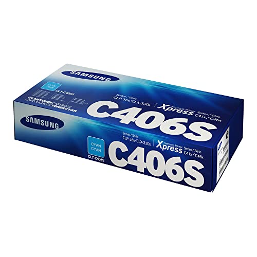 Toner SAMSUNG Clt-C406S 2000 pág. Cian SAMSUNG - Cartuchos de toner e jato de tinta - toner, samsung, clt-c406s, 2000 páginas, ciano