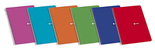 Caderno ENRI 10 Unidades (A5 - 21.6 x 14.8 cm) Enri - Cadernos e bloco de notas - 180g, 90g, espiral, woxall