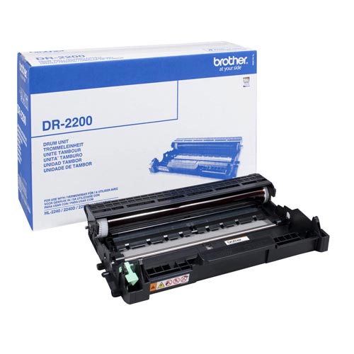 Kit de Manutenção BROTHER DR2200 Preto (1 Unidade) Brother - Cartuchos de toner e jato de tinta - laser, 12000 páginas, preto, brother
