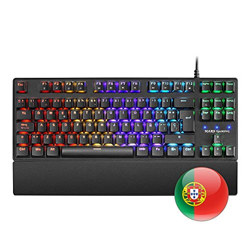 Teclado Gaming MARS GAMING MKXTKL (USB - Francês - Preto) Mars Gaming - Teclados - gaming, usb, francês, preto