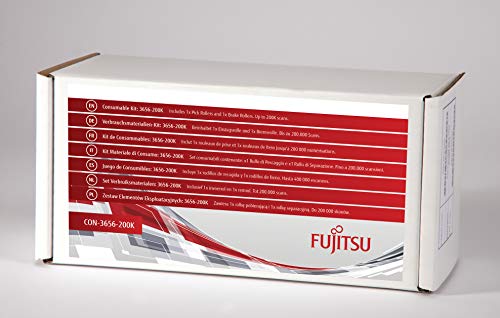 Acessórios para impressora/scanner FUJITSU 3656-200K Fujitsu - Acessórios de scanner - fujitsu, scansnap ix500, preto branco, 400000 páginas