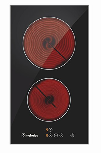 Placa de Vitrocerâmica MEIRELES MV 1312 (Elétrica - 59.5 cm - Preto) Meireles - Cooktops - vitrocerâmica, 59.5 cm, preto, 2 zonas