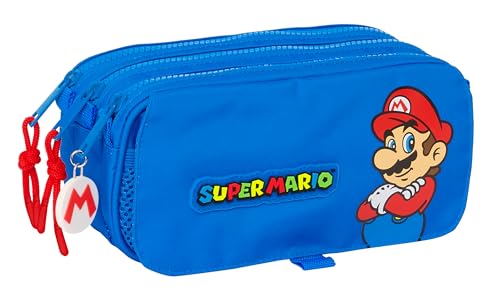 Mochila SUPER MARIO Big Play (Azul - Poliéster - 30 x 20 x 12 cm) safta - Organizadores de mesa - mochila, super mario, big play, azul, poliéster, 30 x 20 x 12 cm