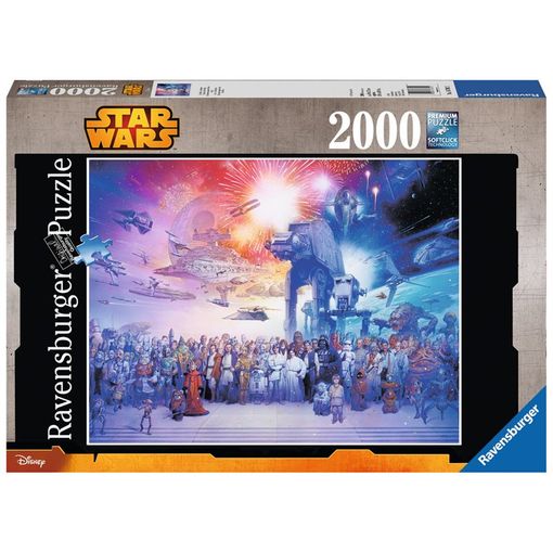 Puzzle RAVENSBURGER Star Wars (Idade Mínima Recomendada: 12 anos - 2000 Peças) Ravensburger - Quebra-cabeças de encaixar - 2000 peças, 12 anos, madeira, estabilidade
