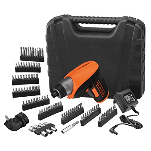 Chave de Fendas BLACK & DECKER CS3652LKA BLACK + DECKER - Chaves de fenda - compacto, acessórios, bateria 3,6V, sem fios