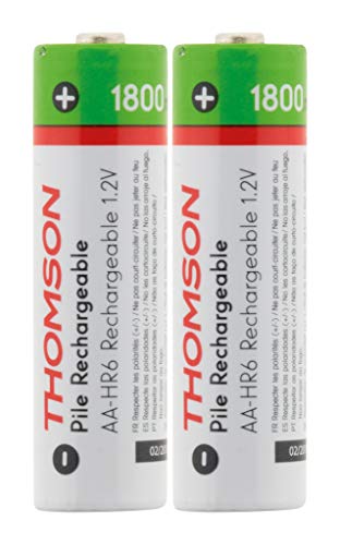 Pilha Recarregável THOMSON Hr06 Aa 1.8V 1800Mah Hbf - Baterias - 1800mah, universal, 1.8v, aa