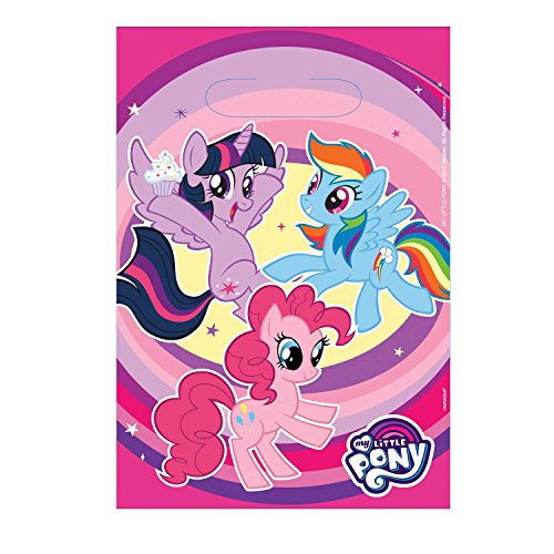 Sacos de Festas Amscan My Little Pony (8 Un) 
Marca:
Hasbro
 - Sacolas de presente - my little pony, 8 unidades, plástico transparente, abertura superior