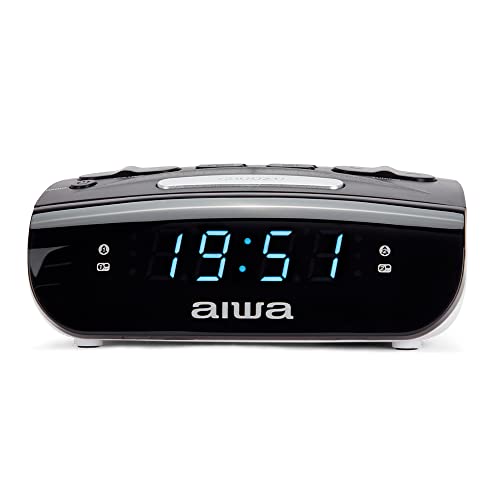 Rádio Despertador AIWA CR-15 (Preto - Digital - Função Snooze - Pilhas) Aiwa - Áudio - digital, snooze, sleep, led display