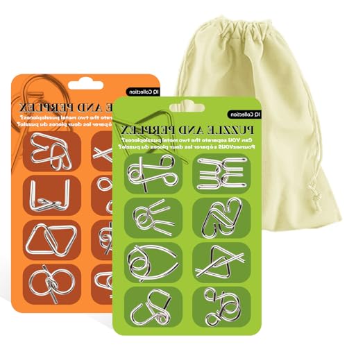 Conjunto de 16 Desafios Metálicos SURPLEX Surplex - Jogos - desafios, metálicos, raciocínio, criativas