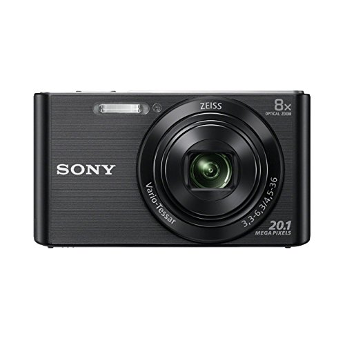 Máquina Fotográfica Compacta SONY W830 (Preto - 20.1 MP - ISO: Auto a 3200 - Zoom Ótico: 8x) Sony - Câmeras - compacta, 20.1 MP, ISO auto a 3200, zoom ótico 8x