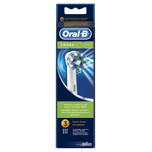Recargas para Escovas de Dentes ORAL B 4-Pack Crossaction EB50 Oral-B - Acessórios para escova de dentes - recargas, escovas de dentes, oral-b, crossaction, eb50