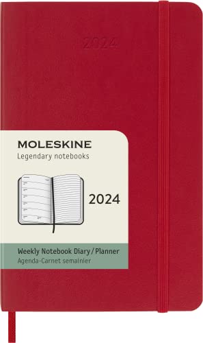 Agenda Semanal 12 Meses 2024 Moleskine Pocket Vermelho 
Marca:
Moleskine
 - Calendários, organizadores e planejadores - agenda semanal, 12 meses, moleskine pocket, vermelho, apontamentos, notas