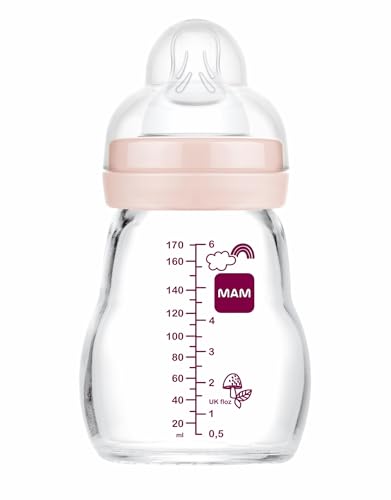 Biberão MAM 0-2 meses (Rosa - 170 ml) MAM - Biberões - 0-2 meses, rosa, 170 ml