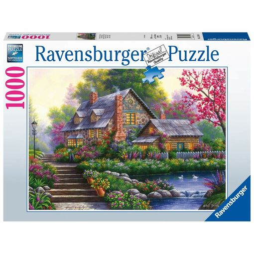 Puzzle 2D RAVENSBURGER Romantica Casa Di Campo (1000 peças) Ravensburger - Quebra-cabeças de encaixar - 1000 peças, 2d, romântico, antiderrapante
