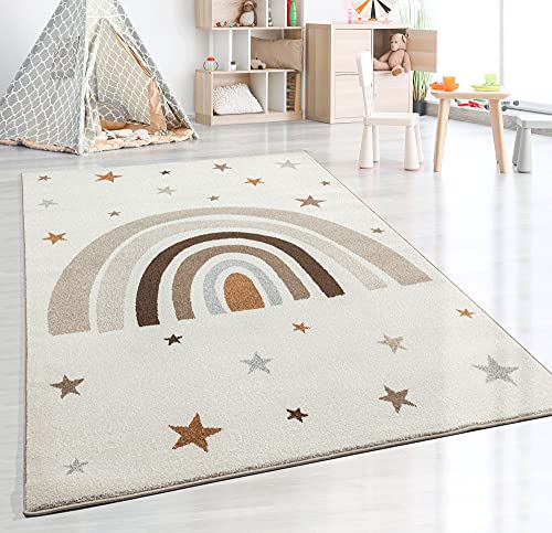 Tapete THE CARPET BEAT Kids Rainbow (Bege - 240x340cm) the carpet - Tapetes - 240x340cm, hypoallergenic, radiant heat, easy to clean