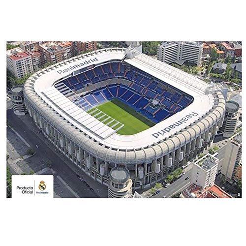 Póster Real Madrid C.F. Estádio Santiago Bernabéu Real Madrid - Pósteres, impressões e arte visual - Real Madrid, estádio santiago bernabéu, parede, decoração