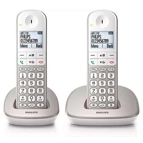 Telefone Philips Xl4902S/34 Preto, Prateado Philips - Telefonia - secretária, polifónico, auscultador incorporado, 24 teclas