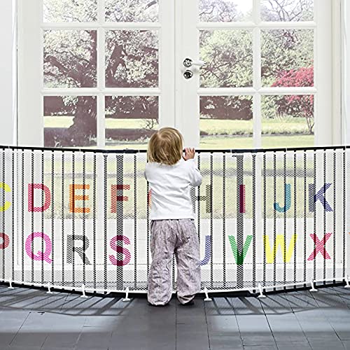 Rede de Proteção para Bebé LINDAS LETRAS 300X74 Cm Yiomxhi - Móveis para bebês e crianças pequenas - proteção, bebé, 300x74 cm