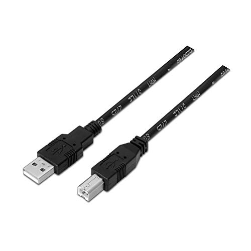 Cabo de Dados AISENS (USB A - USB B - 1.8 m - Preto) AISENS - Cabos de armazenamento e transferência de dados - usb a, usb b, 1.8 m, preto