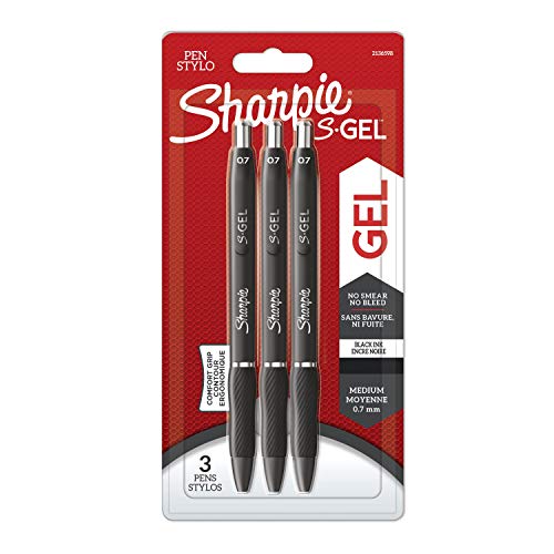 Marcador Fluorescente SHARPIE S-Gel Preto SHARPIE - Canetas - tinta fluorecente, acabamento mate, forma retrátil, clip resistente