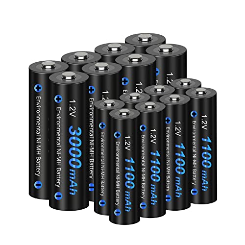 Pilhas Recarregáveis NI-CDMALL AA/AAA 1.2V 1600mAh Palobatteryuk - Baterias de uso geral - 1600mah, 1.2V, nimh, aa/aaa