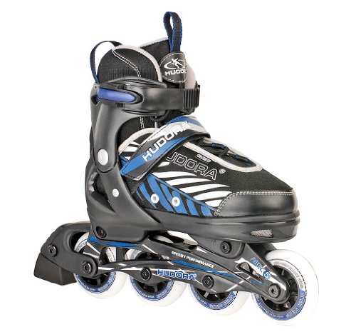 Conjunto de patins HUDORA Leon (Tam: 3-6 anos) Hudora - Patins em linha - rotação 360 graus, tampa ajustável, cordões rápidos, polipropileno