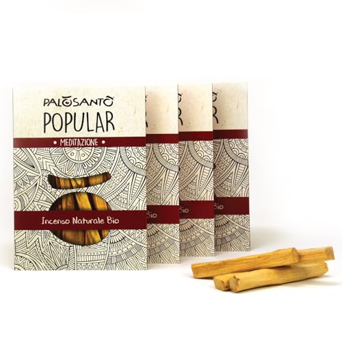 Palo Santo PALOSANTO (52 palitos) (Vermelho - 50 g) Herborea Srl - Incenso - 52 palitos, vermelho, 50 g, incenso natural