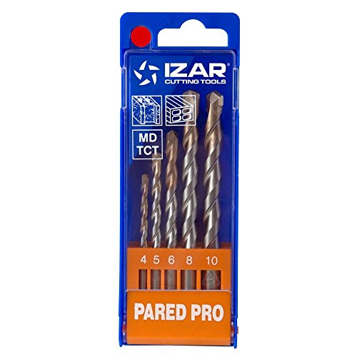 Conjunto de Brocas IZAR 1886 (5 peças) IZAR - Acessórios para brocas e parafusadeiras - tungsteno, cilíndricas, 5 peças, adaptador
