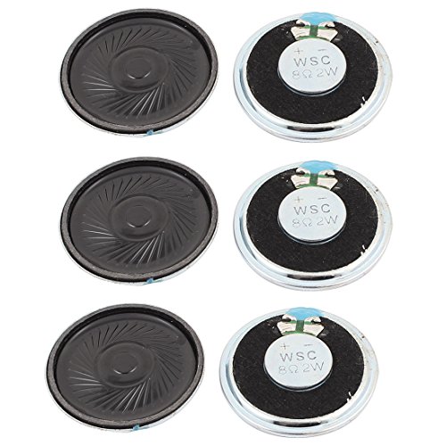 Sourcing Map 2W 40mm Altifalante Imã Interior 6 Peças sourcing map - Alto-falantes - 4,0mm, 6 peças, interior, magnético