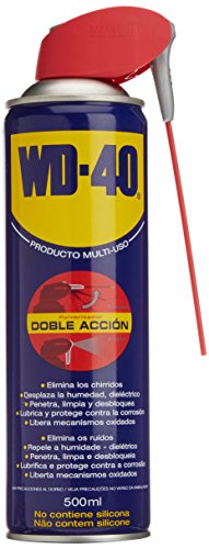 Líquido Multifuncional WD-40 40 34034 (500 ml) WD-40 - Lubrificantes - lubrificante, limpa equipamentos, elimina cera, evita curto-circuito