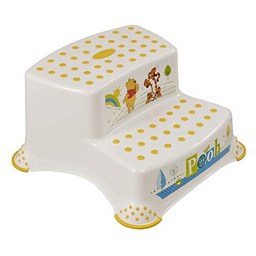 Escada de Brincar KEEPER Winnie The Pooh PLASTOREX - Escadas e andaimes - 3 degraus, corrimão PVC, antiderrapante, fácil transporte