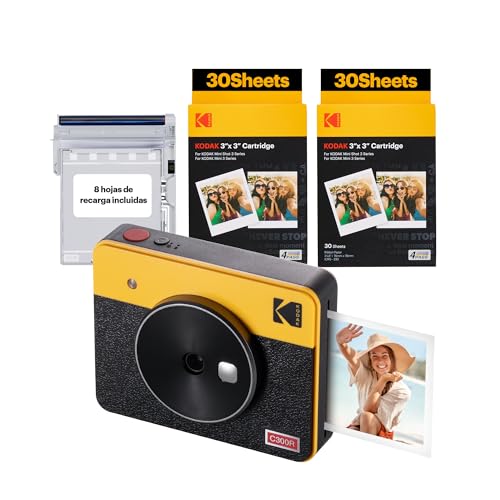 Máquina Fotográfica Instantânea KODAK Mini Shot 3 Amarelo Kodak - Câmeras digitais - instantânea, amarelo, transferência térmica