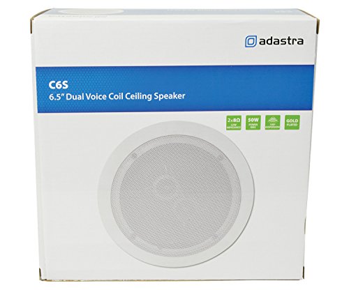 Coluna ADAESTRA C6S (Branco - 20 W - 80-20000 Hz) Adastra - Alto-falantes - 20 w, 80-20000 hz, stereo, montagem teto