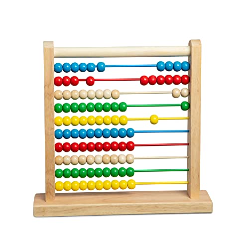 Jogo Tradicional MELISSA & DOUG Madeira - Castanho - 30 x 15 x 20 cm Melissa & Doug - Ábacos de brinquedo - madeira, castanho, matemática, habilidades motoras