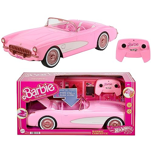 Carro Telecomandado HOT WHEELS Barbie The Movie Corvette Hot Wheels - Carros e caminhões de controle remoto - telemandado, barbie, corvette, compartimento de bagagem