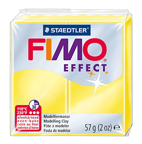 Massa de modelar STAEDTLER Fimo Effect (Amarelo) Staedtler - Materiais de cerâmica e escultura - massa de modelar, staedtler fimo effect, amarelo
