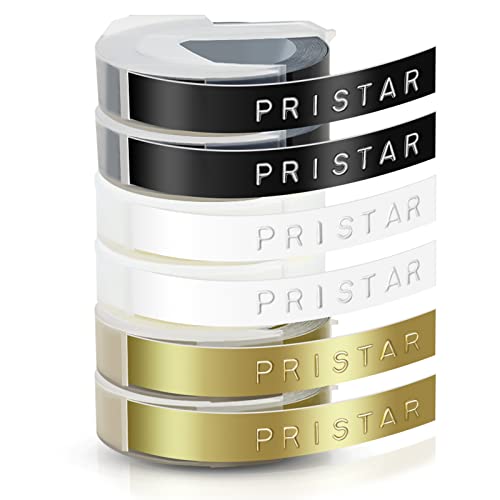 Fita para Etiquetadora DYMO 9mm x 3m (S0720390) Pristar - Fitas de etiquetas e recargas - 9mm, 3m, preto, compatível