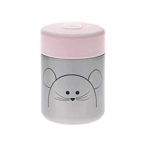 Caixa de armazenamento térmica para crianças Lässig Little Chums Mouse Lässig - Porta-alimentos e bebidas - inox, preto, azul, rosa