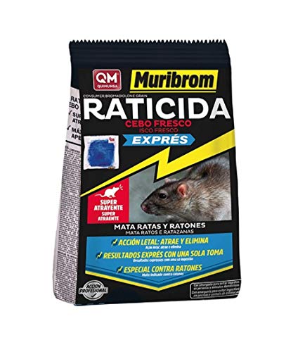 Raticida Cebo Fresco Express 1Kg VENENO RATICIDA QUIMUNSA - Móveis de exterior - cebo, fresco, 1kg
