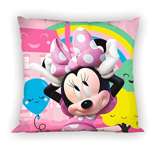 Almofada THEONOI Minnie (Bege - 50 x 40 cm) Carb - Fronhas e almofadas - veludo, impressão digital, lavável à mão, 50 x 40 cm