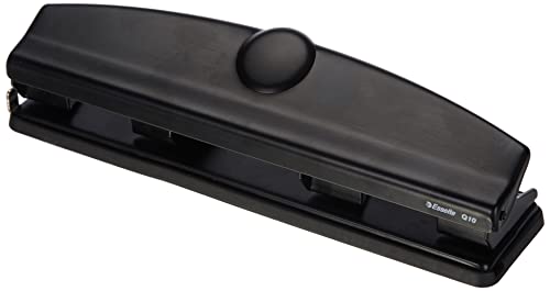 Furador ESSELTE Q10 (A4 - 80 Folhas - Preto) Esselte - Perfuradores de papel - 80 folhas, a4, regulação automática, segurança