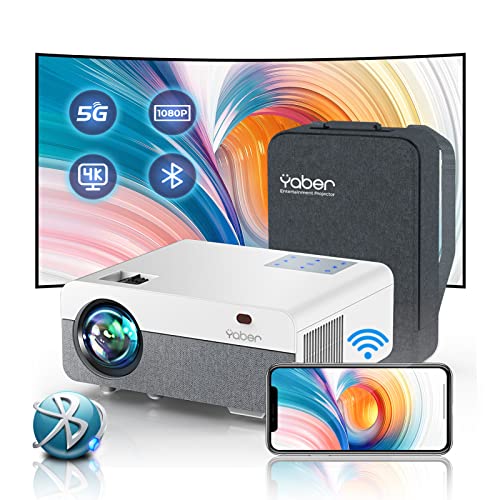 Projetor YABER Y9 (Full HD - 200 Lumens - LCD) YABER - Fones de ouvido - full hd, 200 lumens, lcd