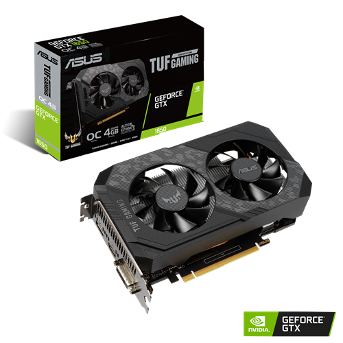 Placa Gráfica ASUS TUF GeForce GTX 1650 OC Edition (NVIDIA - 4 GB DDR6) ASUS - Placas e adaptadores de vídeo - asus, TUF, geforce gtx 1650, OC Edition, 4 GB DDR6