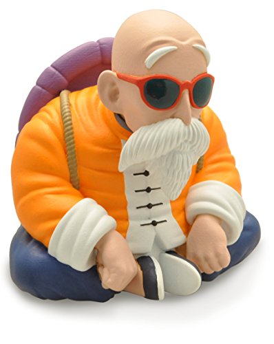 Figura Dragon Ball Master Roshi Turtle Sitting Plastoy 10 cm Plastoy - Acessórios de caixa registradora e terminal pos - Master Roshi, tartaruga, pvc, dragon ball